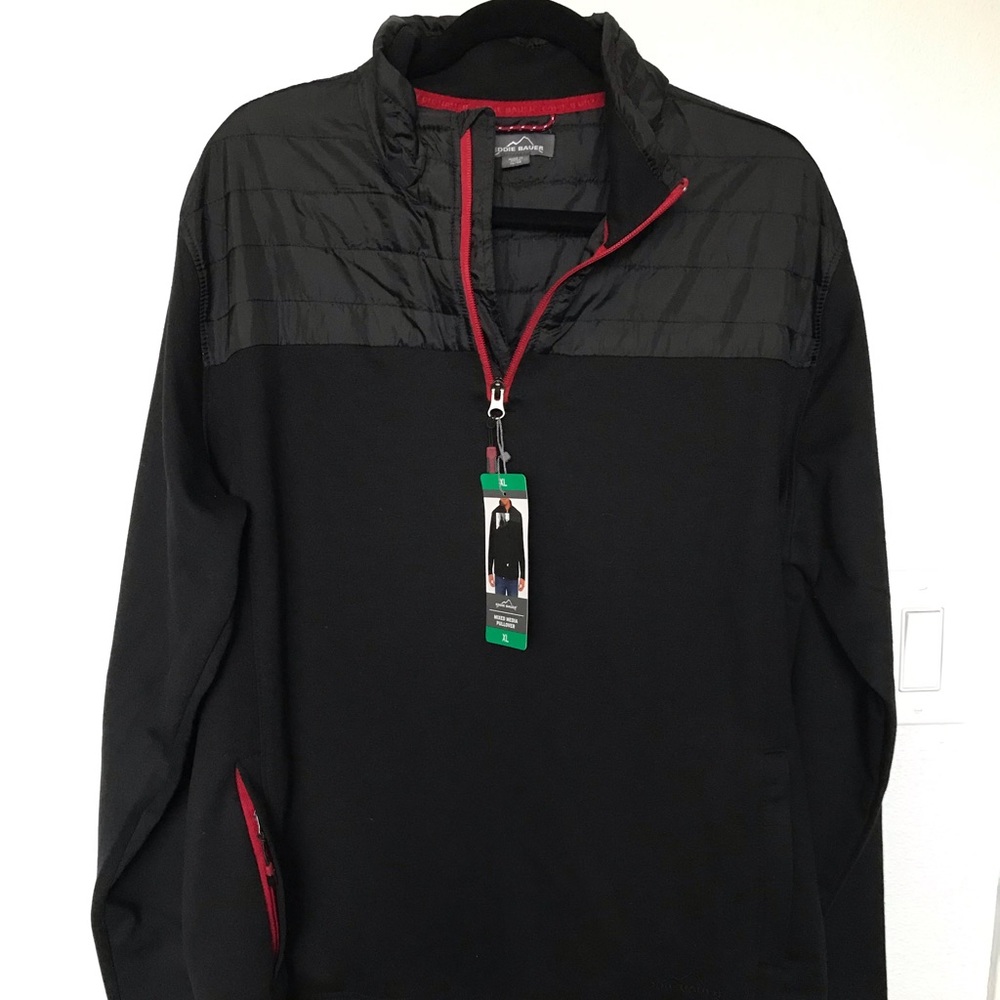 Eddie Bauer mens zipper sweater jacket